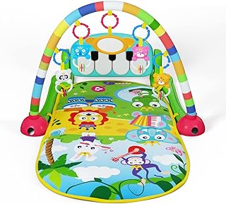 Photo 1 of Fisher-Price Baby Playmat Deluxe Kick & Play Piano Gym & Maracas with Smart Stages Learning Content, 5 Linkable Toys & 2 Soft Rattles