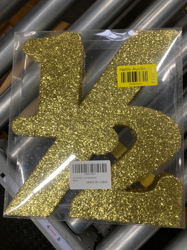 Photo 2 of 1/2 Glitter Number (Gold)