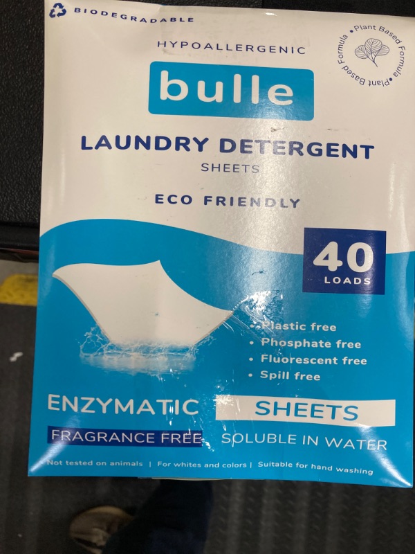 Photo 2 of Pack of three - Laundry Detergent Sheets - Clothes Cleaning Solution, Removes Stain, Dirt & Odor, No Irritating Ingredients, Washing Strips, Fresh Linen Scent, Mothers Household Companion, 40 count, Unscented fragrance free