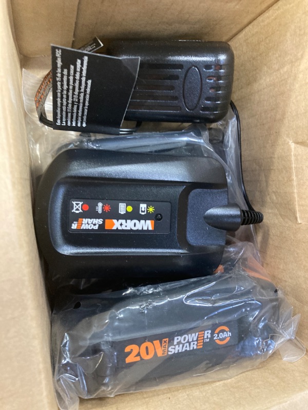Photo 2 of WORX 20V GT 3.0 + Turbine Blower (Batteries & Charger Included) and WA0047 4-Pack String Trimmer Replacement Line, Orange Trimmer + Replacement Line