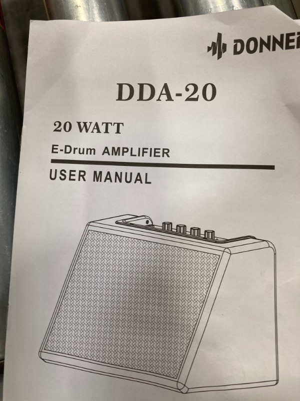 Photo 2 of ***PARTS ONLY THE SPEAKER DOES NOT WORK*** Donner Mini Electric Drum Amp 20W, Wireless Electronic Drum Amplifier Keyboard Speaker DDA-20 Protable for Home Practice