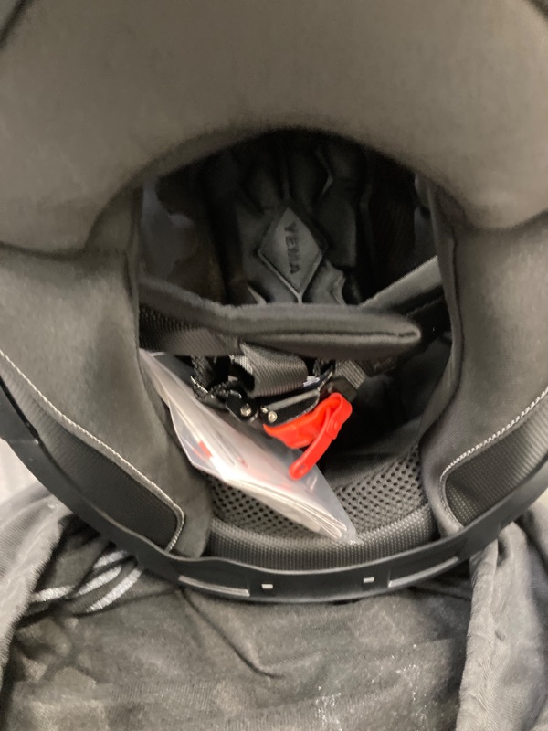 Photo 1 of Motorcycle Modular Full Face Helmet DOT Approved - YEMA YM-925 Motorbike Street Bike Racing Helmet with Sun Visor Medium White