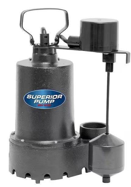 Photo 1 of 1/3 HP Submersible Cast Iron Sump Pump