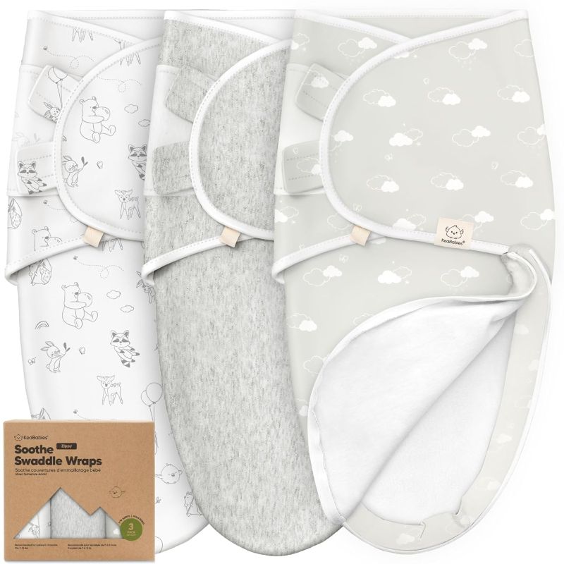 Photo 1 of 3-Pack Baby Swaddle Sleep Sacks with Zipper - Newborn Swaddle Sack, Baby Swaddles Sleep Sack 0-3 Months, Wearable Blanket Baby, Baby Swaddle Blanket Wrap, Swaddle Sack,Easy Change Swaddle (Aspire)