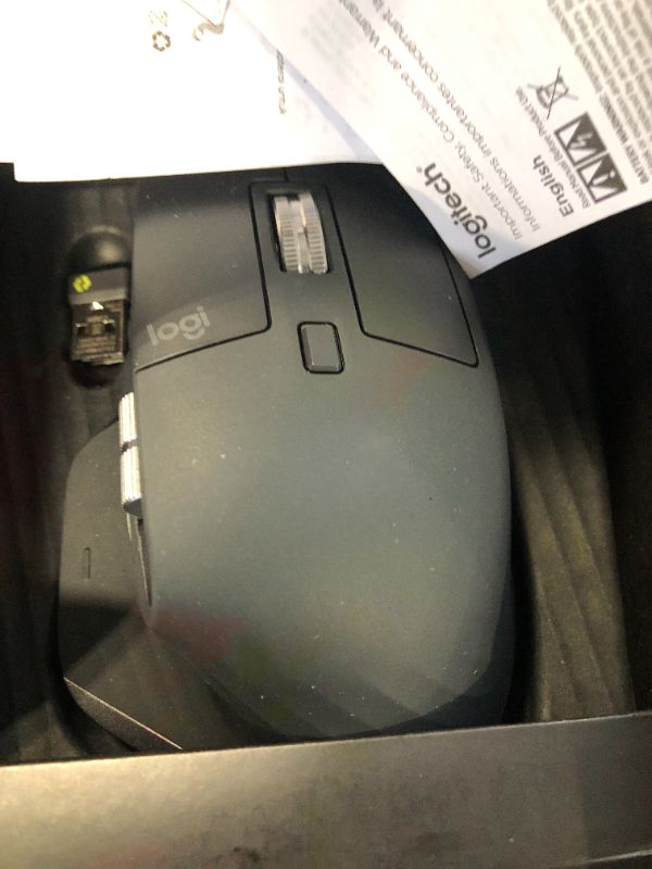 Photo 5 of ***SOME FUNCTIONS DON'T WORK *** Logitech MX Master 3S - Wireless Performance Mouse with Ultra-fast Scrolling, Ergo, 8K DPI, Track on Glass, Quiet Clicks, USB-C, Bluetooth, Windows, Linux, Chrome - Graphite