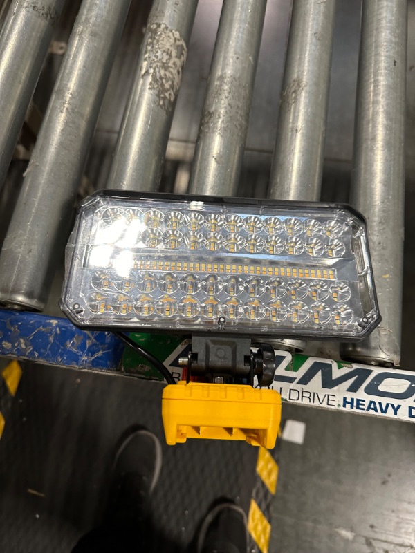 Photo 2 of Cordless LED Work Light for Dewalt 20V Battery?90W 5400ML LED Wide Beam Flood Light with Two USB Charging Port LED Light for Emergency,Workshop,Garage.(No Battery)