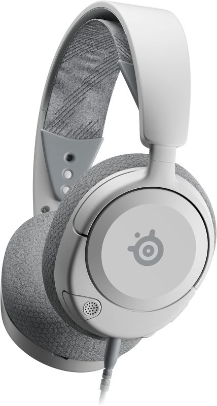 Photo 1 of SteelSeries Arctis Nova 1P Multi-System Gaming Headset — Hi-Fi Drivers — 360° Spatial Audio — Comfort Design — Durable — Lightweight — Noise-Cancelling Mic — PS5/PS4, PC, Xbox, Switch - White