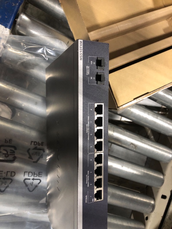 Photo 5 of NETGEAR 10-Port 10G Multi-Gigabit Ethernet Smart Switch (MS510TXM) - Managed, 8 x Multi-gig Ports, 2 x 10G SFP+, Optional Insight Cloud Management, Desktop or Rackmount, Limited Lifetime Protection 10 port | Multi-Gig | 2xSFP+