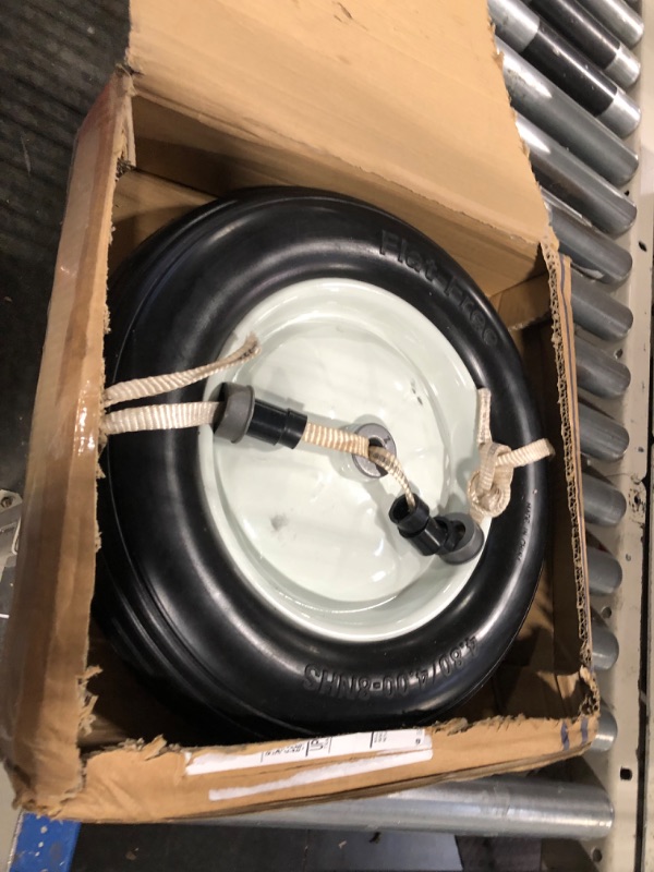 Photo 3 of 4.80/4.00-8" Flat Free Tire and Wheel,16" Universal Solid Replacement Wheelbarrow Wheel,Steel Rim with 5/8" & 3/4" Bearing and 3"- 6"Center Hub, for Wheelbarrow,Garden and Utility Carts,Trolleys,Wagon