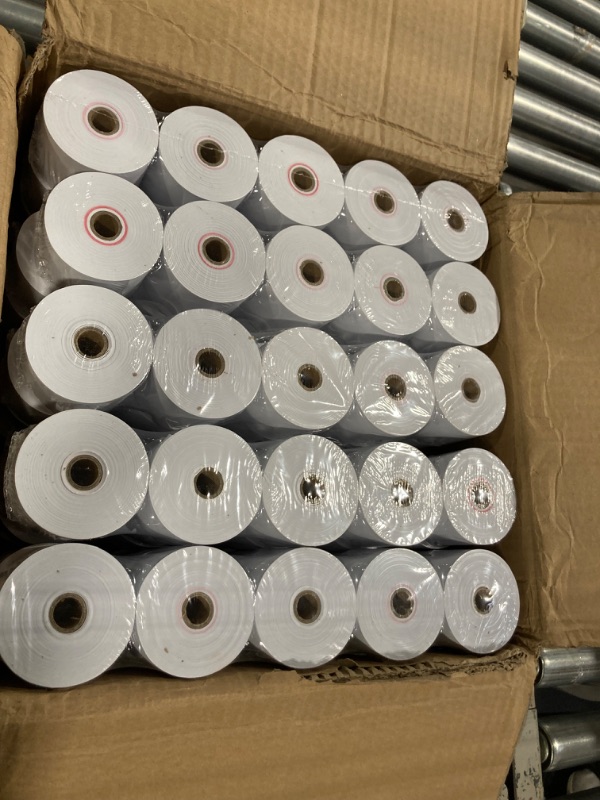 Photo 3 of 100 Rolls 44mm 1-3/4" x 150' 1-Ply Bond Paper Rolls Sharp ER A-320 330 4100 460 470 REGISTER TAPE PAPER ROLL Point of Sale (POS) Rolls