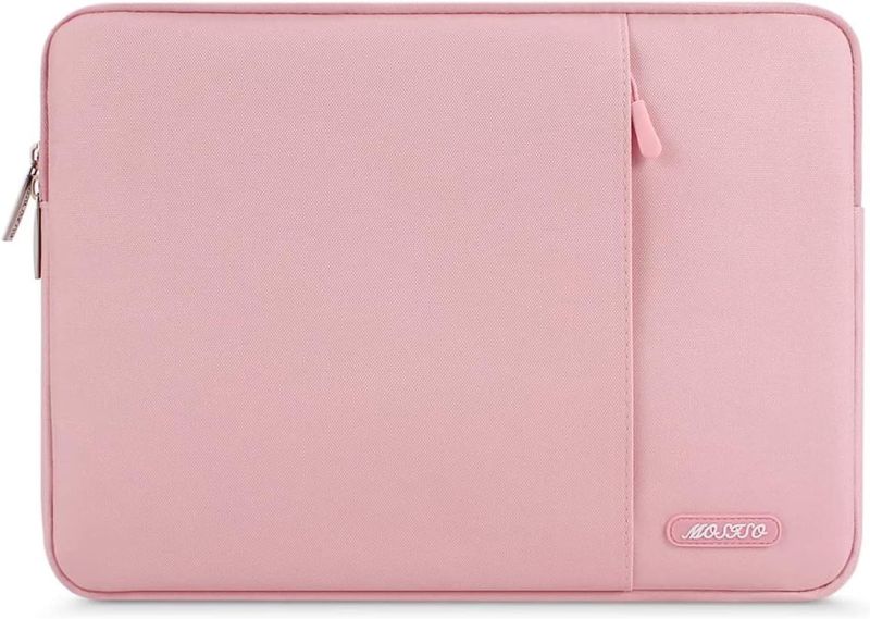 Photo 1 of MOSISO Compatible with MacBook Pro 14 inch Case 2024 2023 2022 2021 Release M3 A2918 A2992 M2 A2779 M1 A2442 Pro Max, Plastic Hard Shell&Keyboard Cover&Screen Protector&Storage Bag, Chalk Pink
