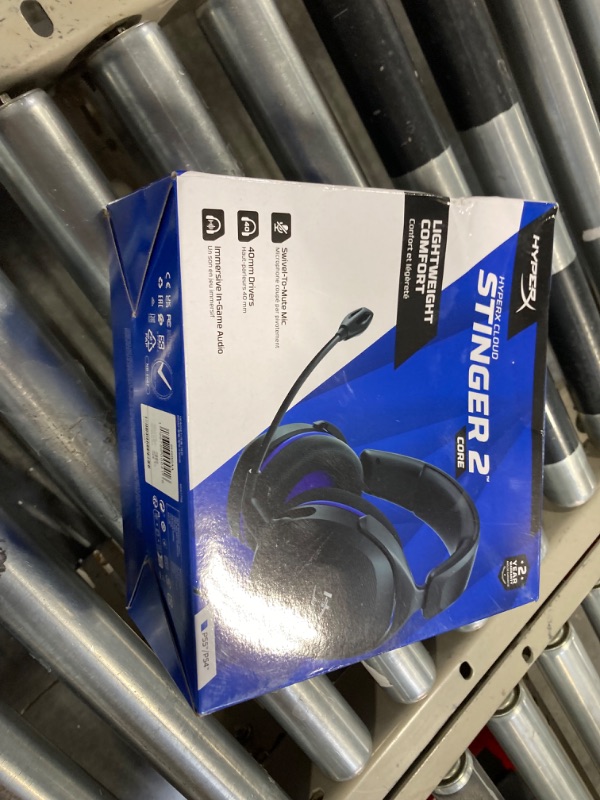 Photo 1 of HyperX Cloud Stinger 2 Core - Gaming Headset for Playstation, Lightweight Over-Ear Headset with mic, Swivel-to-Mute Function, 40mm Drivers - Black Black PlayStation Stinger 2 Core