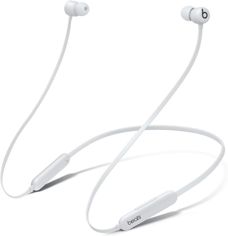 Photo 1 of Beats Flex Wireless Earbuds - Apple W1 Headphone Chip, Magnetic Earphones, Class 1 Bluetooth, 12 Hours of Listening Time, Built-in Microphone - Smoke Gray