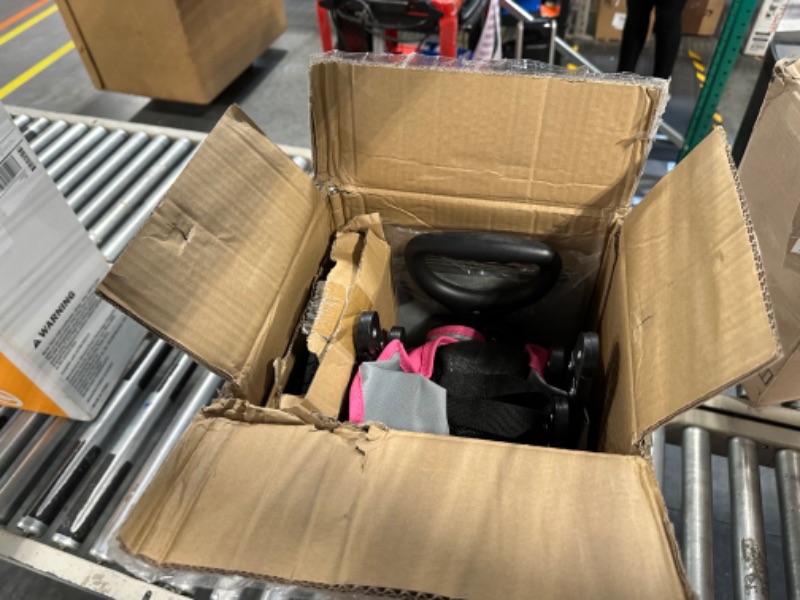 Photo 1 of ***MISSING PIECES*** 
HAUSHOF Heavy Duty Collapsible Wagon, Folding Outdoor Utility Wagon, Camping Garden Beach Cart with Universal Quick Release Wheels, Adjustable Handle, 176 lbs Load Capacity, Pink
