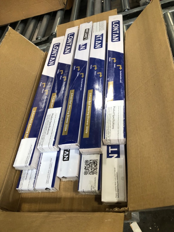 Photo 1 of 18 Drawer Slides Full Extension 10 Pairs – LONTAN 4502S3-18 Soft Close Drawer Slides Heavy Duty Drawer Slides for Kitchen 100 LB Capacity 18'' Drawer Slides 10 Pairs