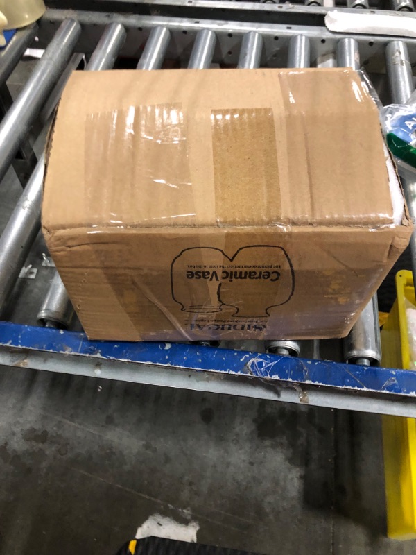 Photo 1 of SIDUCAL Ceramic Rustic Farmhouse Vase with Handle, Terracotta Vase, Minimalist Decorative Vases for Home Decor, Table, Living Room, Shelf, Christmas Decoration(Gray)