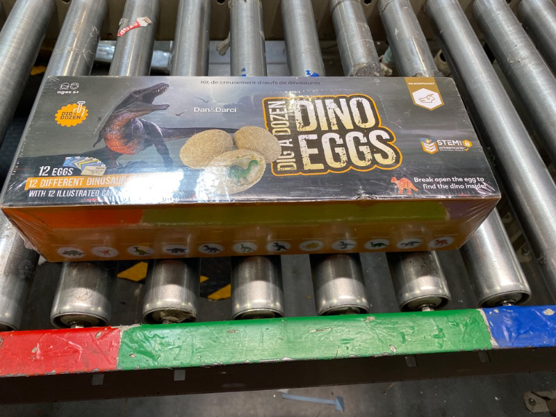 Photo 2 of Dig a Dozen Dino Egg Dig Kit - Egg Dinosaur Toys for Kids 3-12 Year Old - 12 Easter Eggs & Surprise Dinosaurs. Science STEM Activities - Educational Boy Toy Party Gifts for Boys & Girls Ages 3-5 5-7