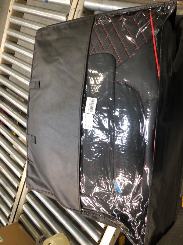 Photo 1 of Ford F150 Seat Covers, Front & Rear Full Coverage Leather Pickup Truck Seat Cushion Covers Fit for 2015-2023 Ford F150 Crew Cab, 2017-2022 F250 F350 F450(Fullset/Black&Red)
