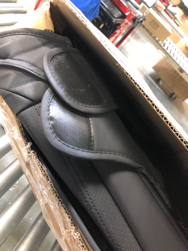 Photo 1 of LINGVIDO Leather Car Seat Covers,Breathable and Waterproof Faux Leather Automotive Seat Covers for Cars SUV Pick-up Truck Sedan,Universal Anti-Slip Driver Seat Cover with Backrest (Full Seat, Black) Black 5 Sets Full Seat