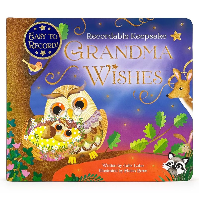 Photo 1 of Grandma Wishes: Recordable Keepsake Board Book - Record Your Voice Reading the Story! Board book
