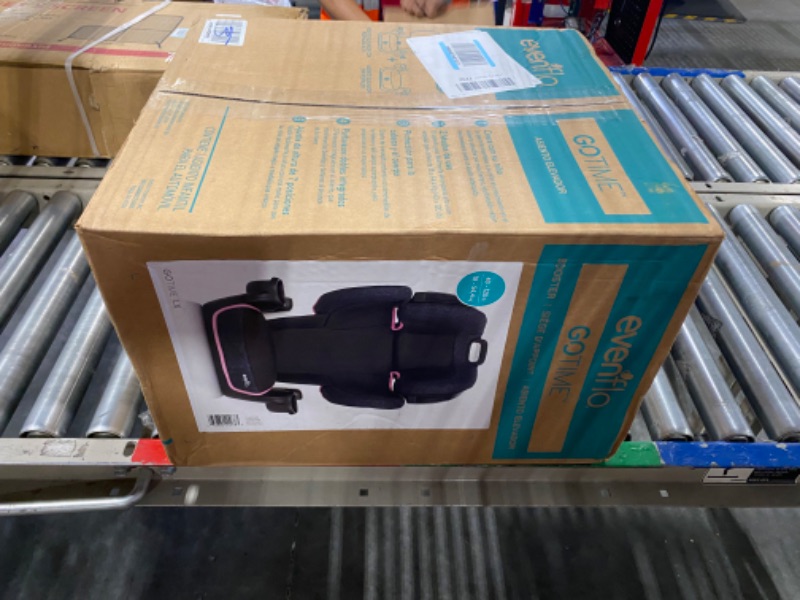 Photo 2 of Evenflo GoTime LX High Back Booster Car Seat High Back Terrain Pink