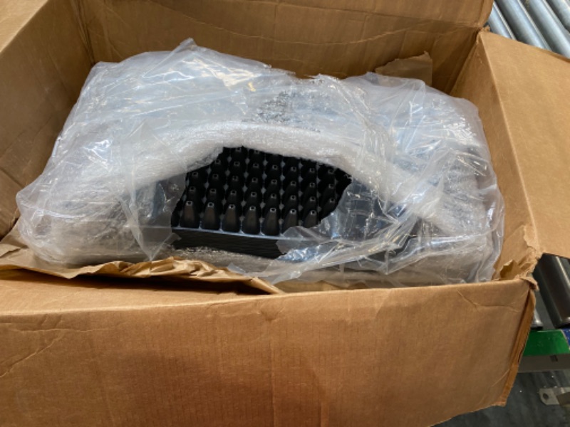 Photo 1 of 100 Pack 200 Cells Reusable Seed Starting Trays Seedling Trays Plant Germination Trays Propagation Tray Plastic Seed Starter Trays with Drain Holes for Growing Seedlings Planting Indoor Garden
