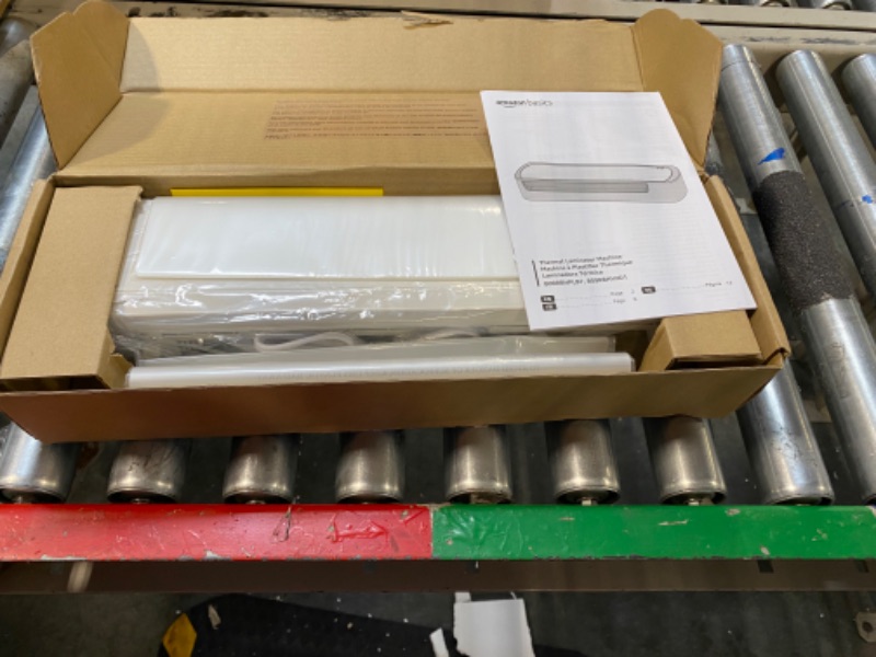 Photo 3 of Amazon Basics 12-Inch Thermal Laminator Machine 12-Inch Laminator   ***machine slightly cracked**