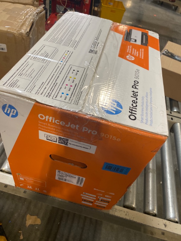 Photo 2 of **APPEARS NEW** HP OfficeJet Pro 9015e Wireless Color All-in-One Printer with bonus 6 months Instant ink with HP+ (1G5L3A),Gray