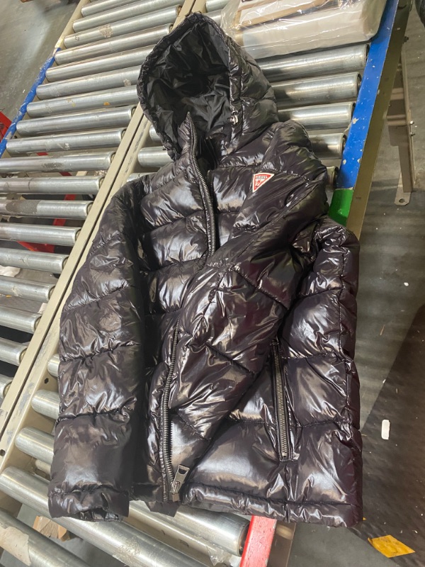 Photo 3 of GUESS Men's Hooded Puffer Coat