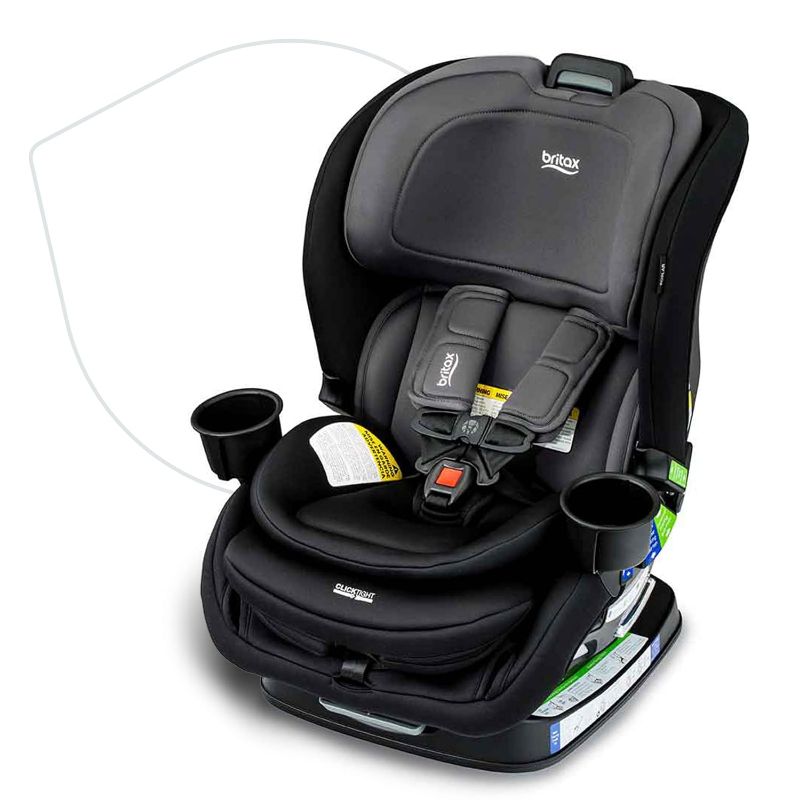 Photo 1 of Britax Poplar Convertible Car Seat, 2-in-1 Car Seat with Slim 17-Inch Design, ClickTight Technology, Stone Onyx
