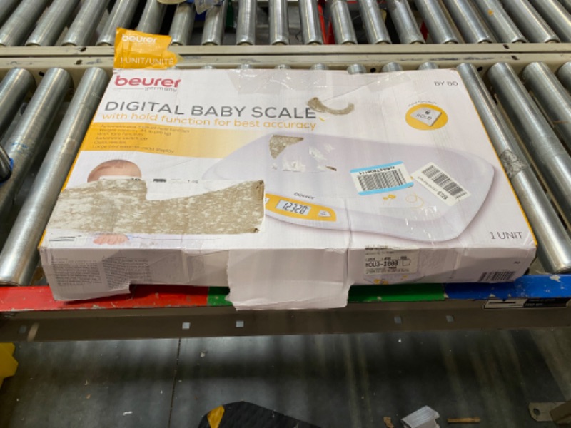 Photo 2 of Beurer BY80 Digital Baby Scale, Infant Scale for Weighing in Pounds, Ounces, or Kilograms up to 44 lbs, Newborn Scale with Hold Function, Pet Scale for Cats and Dogs