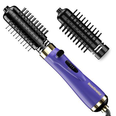 Photo 1 of Beautimeter Auto-Spin Hair Dryer Brush 3-in-1 Hot Air Brush Kit with 1.5 and 2 Auto-Rotating Brush Barrels (Purple)
