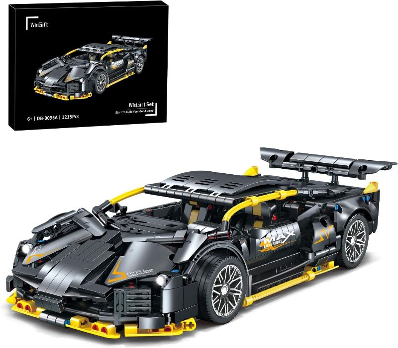 Photo 1 of 1215 Piece Sports Car Building Blocks Toys Boys or Adults Kits, 1:14 Race Car Model Building Set, Adult Collectible Model Cars Set to Build, STEM Super Cars Sets for Boys Girls Age 6-12, 8-14