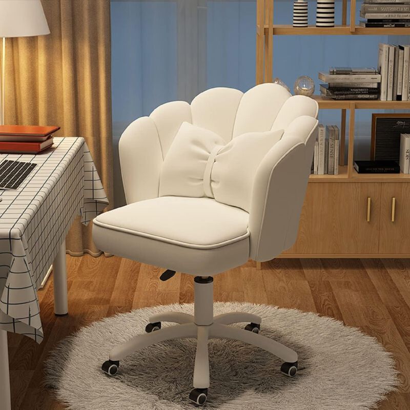 Photo 1 of Office Chair Cute Petal Desk Chair, Modern Fabric Home Butterfly Chairs Height Adjustable Chair Makeup Chairs Computer Chairs