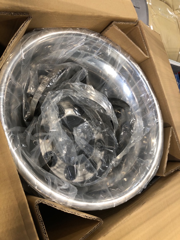 Photo 1 of 4pcs 17inch Protective Polished Stainless Steel Dually Wheel Simulators Fit for 2003-2019 Dodge Ram 3500, 8 Lug Bolt On Wheel Cover with Removable Centre Cap Hubcaps 03-19 Dodge Ram 3500