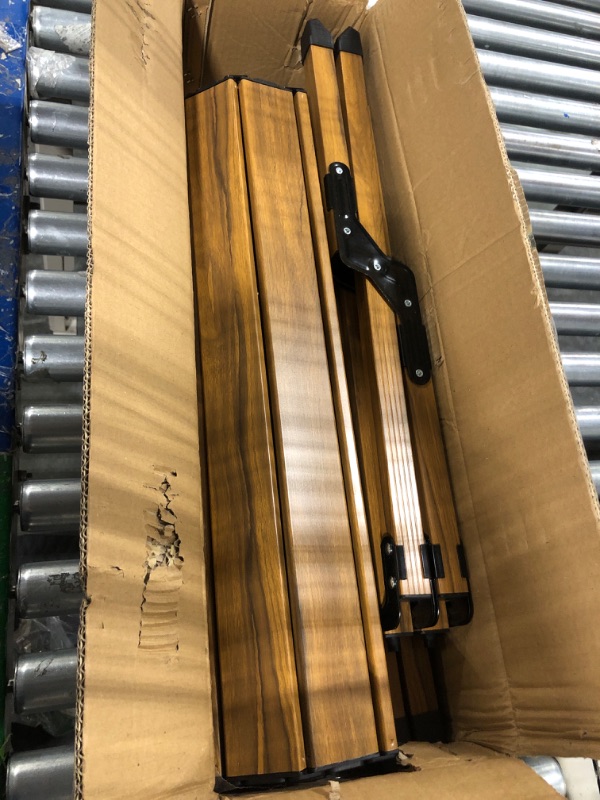 Photo 1 of NLDD 4ft Aluminum Camping Table with Bag, Lightweight Camp Table That Fold Up, Portable Low Table for Sitting on The Floor, Foldable Roll Up Picnic Table for Outdoor, Beach, Backyard Brown 4ft