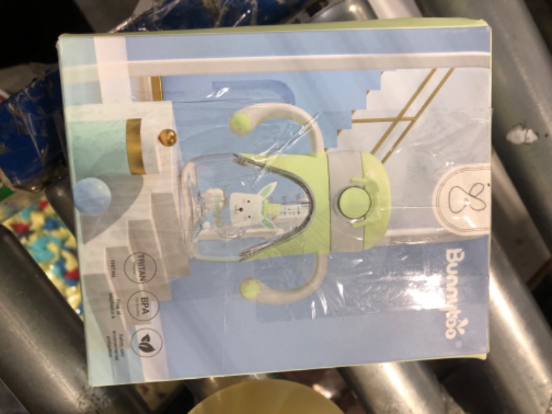 Photo 1 of Bunnytoo Baby Sippy Cup with Weighted Straw - Ideal for 1+ Year Old and Transitioning Infants 6-12 Months - Spill-Proof and Easy to Hold with Handle - 8oz (Green) Green?Handle