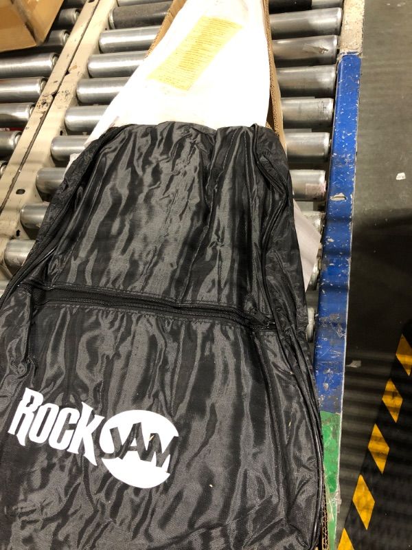 Photo 1 of ***NECK DAMAGED//SOLD AS PARTS*** RockJam Acoustic Guitar Superkit Includes Stand, Gig Bag, Tuner, Picks, Plectrum Holder, Spare Strings & Online Lessons 6 String Pack, Right, Blue, Full (RJW-101-BL-PK)