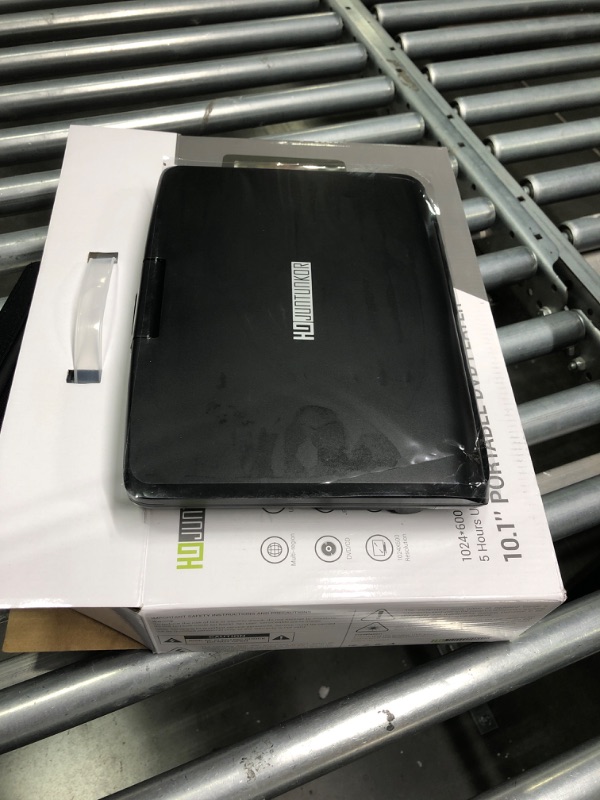Photo 1 of 12" Portable DVD Player with 5-Hour Rechargeable Battery, 10.1" HD Swivel Display Screen, Support CD/DVD/SD Card/USB, Car Headrest Case, Car Charger, Last Memory Valentines