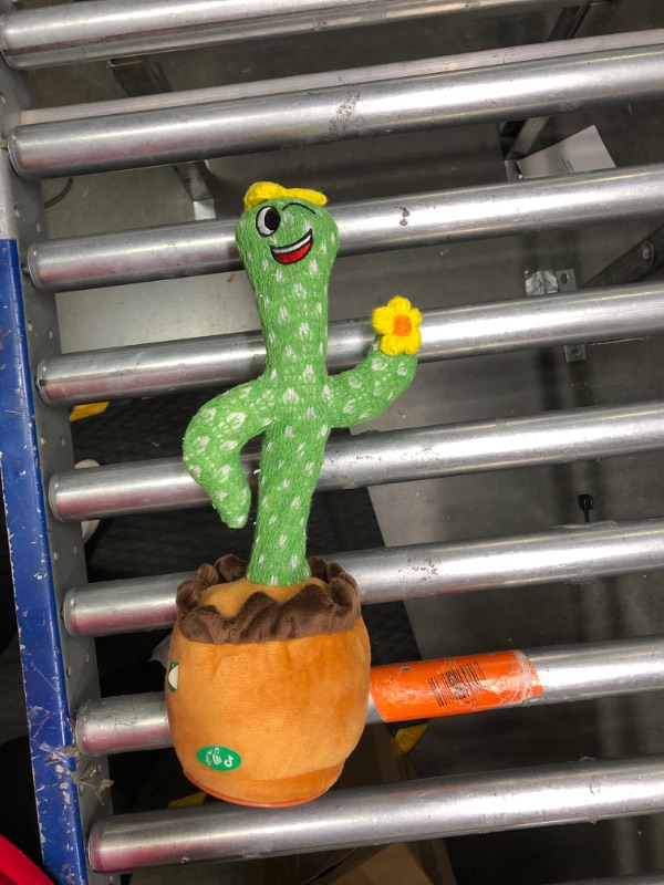 Photo 1 of Cactus Baby Toys Boy Girl Gifts, Talking Singing Mimicking Cactus Plush Toy with Light Up, Infant Babies Toddler Kids Interactive Musical Toys, Recording+Dance+Sing English Songs+Repeat What You Say (Batteries not Included)
