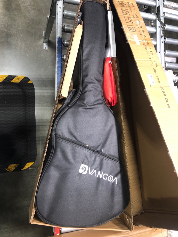 Photo 1 of Classical Guitar 4/4, 39 Inch Full Size Nylon String Guitar for Beginner Adults, Guitar Bundle with Gig Bag & Footstool, Sapele Brown, by Vangoa Full Brown Sapele
