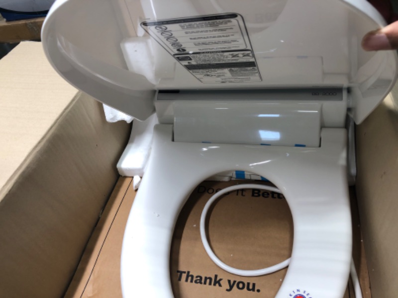 Photo 5 of **Elongated, Missing Remote And Plate***
Bio Bidet Round White Bliss  Bidet Toilet Seat ***stock photo similar item***