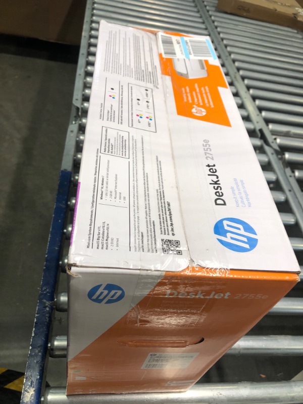 Photo 3 of ***NON FUNCTIONAL//SOLD AS PARTS*** 
HP DeskJet 2755e Wireless Color inkjet-printer, Print, scan, copy, Easy setup, Mobile printing, Best-for home, Instant Ink with HP+,white