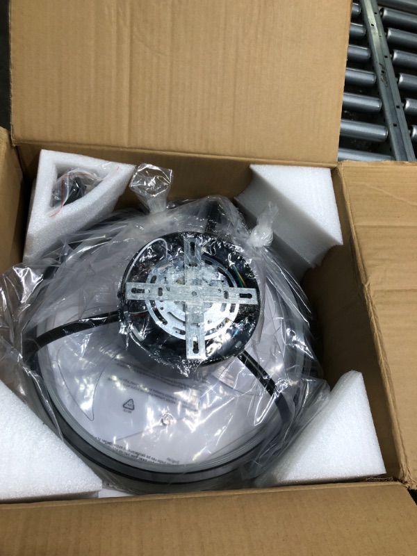 Photo 1 of Low Profile Ceiling Fan with Lights: Flush Mount Ceiling Fans with Lights and Remote Control, Dimmable LED 3 Color 6 Speeds Timing Reversible Blades Modern Ceiling Fans for Bedroom Living Room, Black