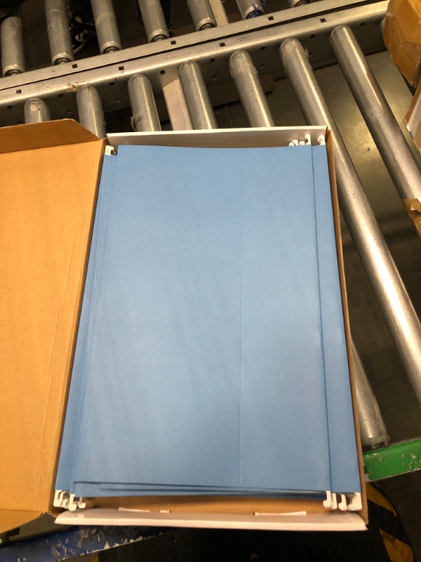 Photo 2 of Blue Summit Hanging File Folders for Organization, Legal Size, Blue – 25 Pack