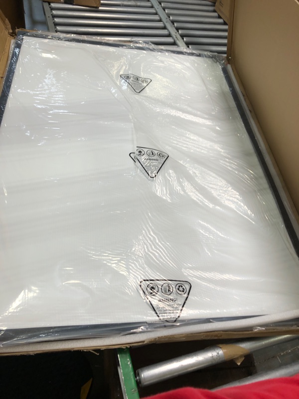 Photo 1 of Board2by Cork Board Bulletin Board 36 x 48, Black Wood Framed 4x3 Corkboard, Office Board for Wall Cork, Large Wall Mounted Notice Pin Board with 18 Push Pins for School, Home & Office 36"×48"