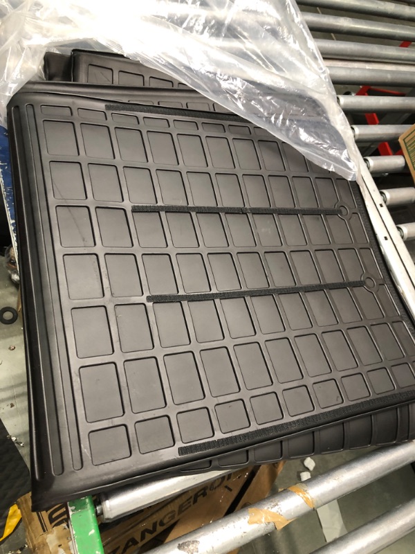 Photo 1 of Songkai Trunk Mat Back Seat Cover Cargo Liner Compatible with 2020 2021 2023 Ford Explorer 6&7 Passengers Accessories (Trunk Mat with Backrest Mat)