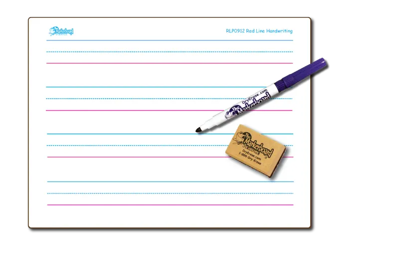 Photo 1 of Dry Erase Board Lined and Blank Double Sided Whiteboard pack