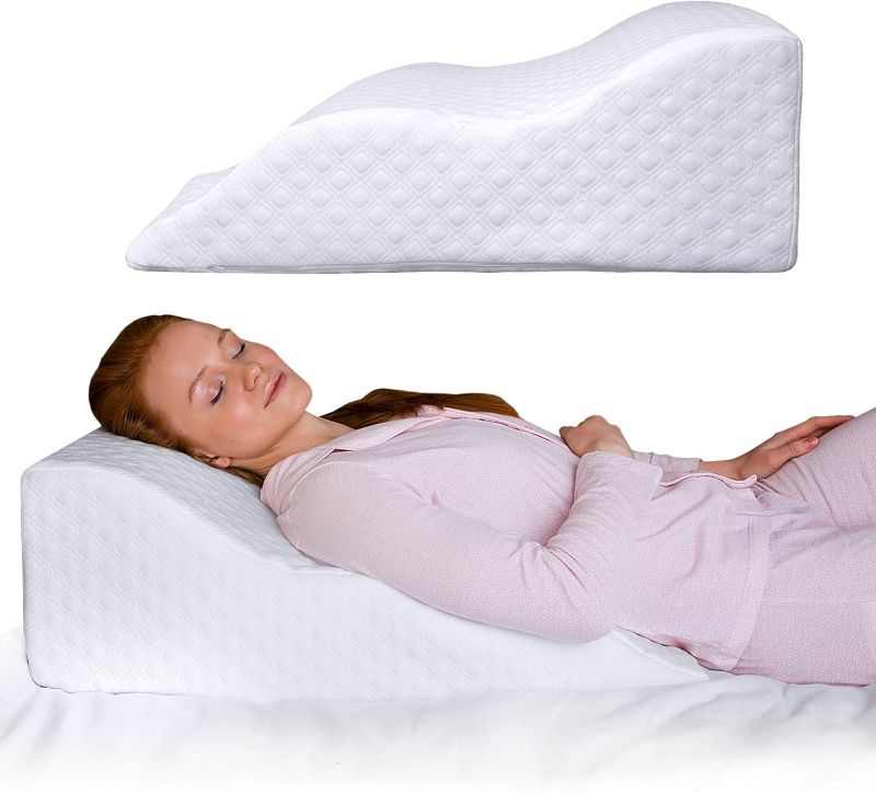 Photo 1 of Wedge Pillow for Sleeping -Post Surgery Pillow -Unique Curved Design -Memory Foam- Incline Pillow for Elevation, *sealed**