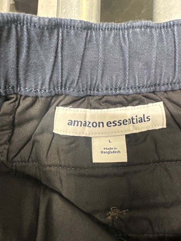 Photo 2 of Amazon Essentials Men's Straight-Fit Jogger Pant, Navy, Large
